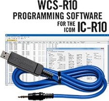 ++ WCS-R10 - ICOM IC-R10 - Software di programmazione radio e cavo USB-29A ++ NUOVO!
