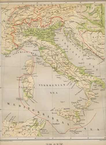 Mappa italia - mappa,
