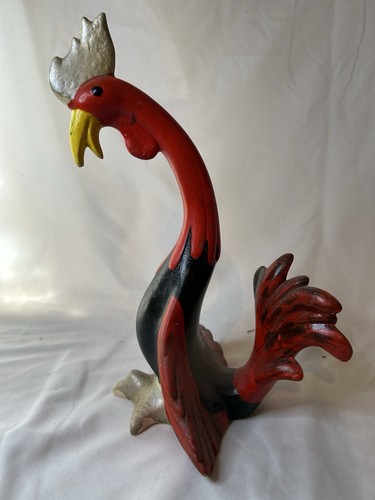 Gallo ceramica pollo rosso - gallo,