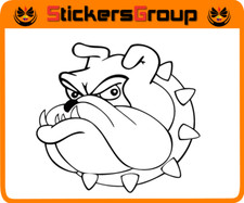 ADESIVO BULLDOG PER AUTO MOTO