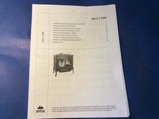 Jotul F600 wood stove manual