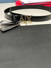 cintura donna pelle nera