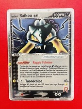 Lotto Carte Pokemon Raikou Ex 108/107 Team Rocket Fuoriserie Ultra Rara
