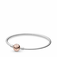 Bracciale Pandora Moments Rigido chiusura Sferica 580713 Oro Rosa Bracelet 