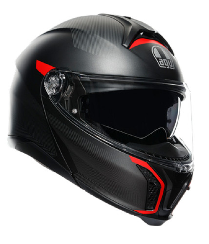 Casco modulare fibra moto agv - modulare,