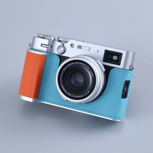 Borsa fotocamera vera pelle