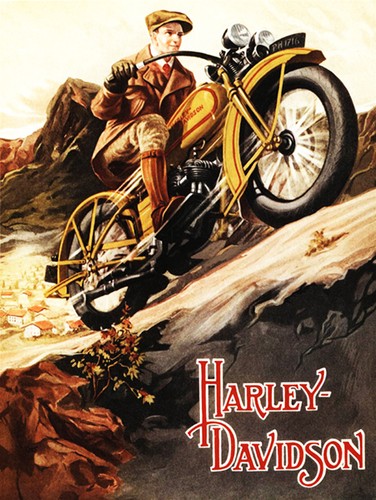 Harley davidson 1929 poster - 1929,