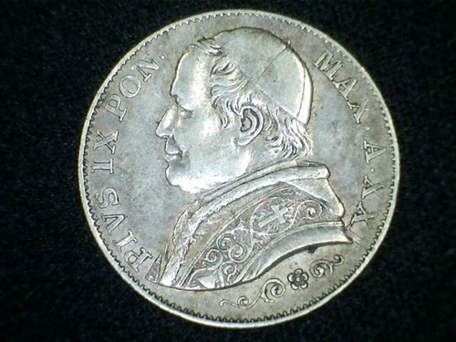 Stato pontificio lire 1866 - pontificio,