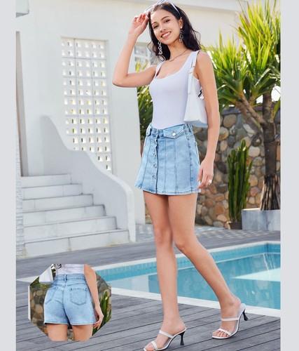 Gonna pantalone jeans