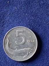 MONETA DA LIRE 5 DEL 1953