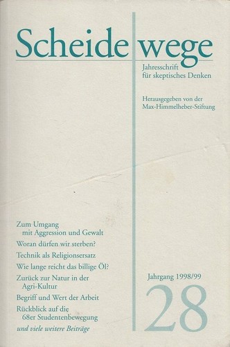 Scheidewege jahrgang - scheidewege, 28