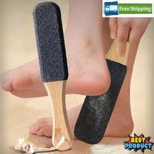 Lima per piedi in legno raspa esfoliante strumento pedicure rimozione calli crepe piedi scrubber