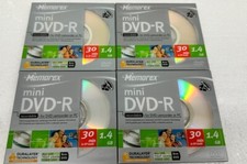 Lot 4 Memorex Mini DVD-R For
