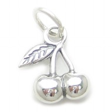Ciondolo ciliegie in argento