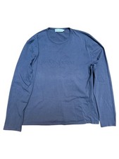 Yves Saint Laurent Rive Gauche - T-shirt grigia manica lunga