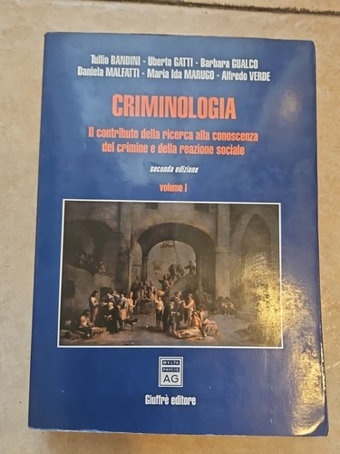 Criminologia contributo - criminologia,