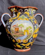 Grande Vaso Siciliano Ceramica Smaltata primi '900 - Scalia & Coniglione Catania