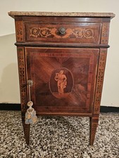 Comodino  Mobiletto mobile  Luigi XVI  marmo