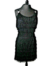 Black Flapper Dress Size S