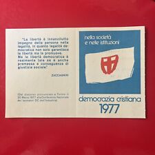 216 - Tessera Democrazia Cristiana 1977 (DC, Libertas, Politica)