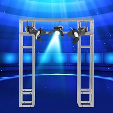 3 pezzi supporto luce DJ durevole tubo capriata illuminazione palco quadrato metallo segmento stand