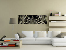 Adesivi arte parete zebra safari animali cool soggiorno decalcomania decorazione UK RUI67
