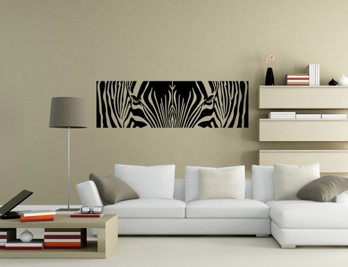 Adesivi arte parete zebra