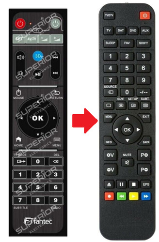 Telecomando ricambio fantec - telecomando,