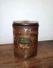 Estratto Pomodoro Boschi Luigi Felino Parma. Scatola in latta cilindro. Anni 20