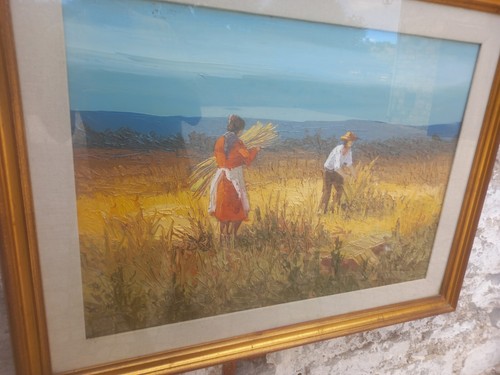 Olio tela spatolato - tela,