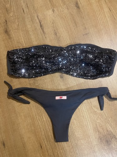 Tezuk pailletes grigio bikini - tezuk,