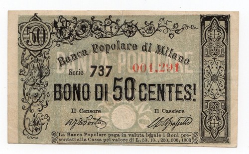 Cent lire bono buono - lire, banca