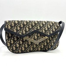 Borsa a tracolla Christian Dior modello Trotter tono oro ferramenta tela × pelle