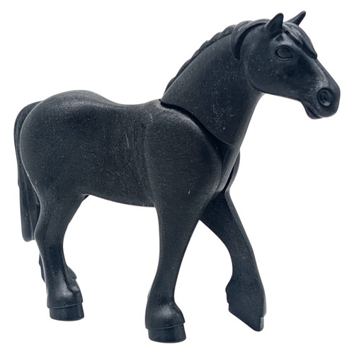 Playmobil cavallo nero grande