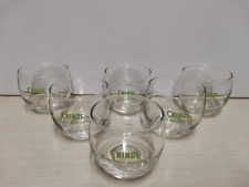 CHINOL L'APERITIVO SUPERLEGGERO 6 BICCHIERI VETRO VINTAGE '60 '70 BAR OSTERIA 
