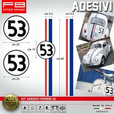 Kit Adesivi Herbie 53 Maggiolino Tutto matto la corsa piu pazza del mondo VW OLD