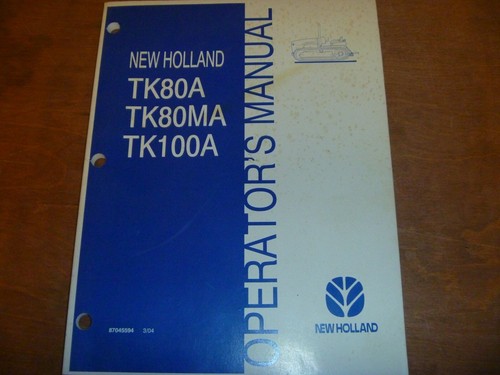 New holland tk80a - holland, tk80ma