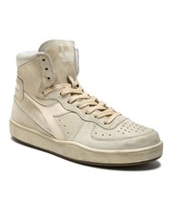 Sneakers Diadora Heritage Mi Basket scamosciate 'usate' bianco sporco nuove scatola unisex retrò