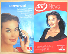 Megan Gale Vodafone Omnitel pubblicità advertising catalogo 2003 da collezione