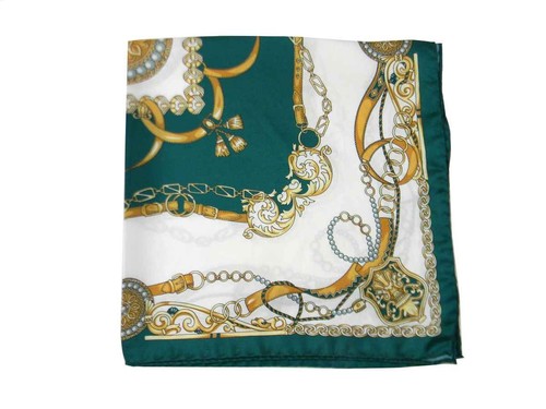 Foulard seta collo - collo, verde