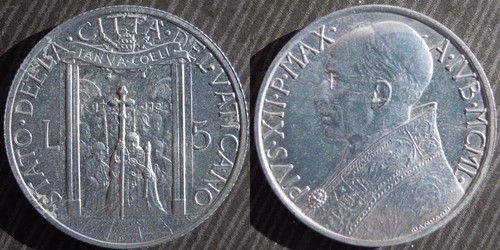 Vatican city lire 1950 - , 5