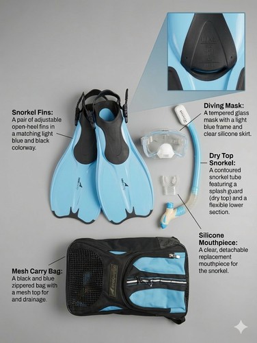 Seabuddy snorkel set pinne - seabuddy,