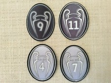 4 TOPPE PATCH CALCIO UFFICIALI VITTORIE CHAMPIONS LEAGUE - 4-7-9-11