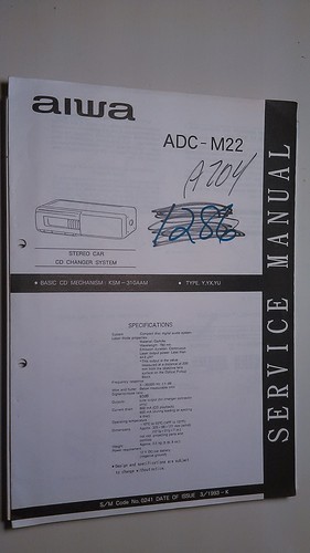 Aiwa adc m22 manuale - aiwa, di
