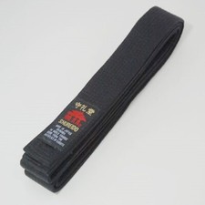 Shureido BU Karate NERO Obi Made in Japan Okinawa Karate taglia JP6 US3.8