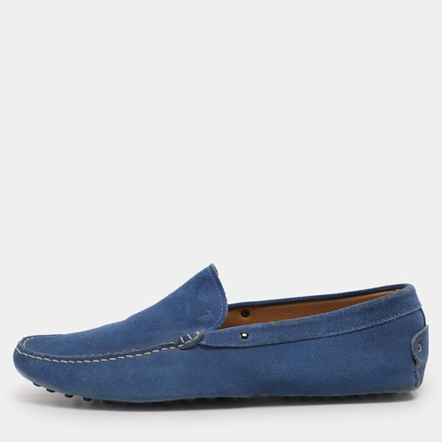 Mocassini tods blu scamosciati - blu,
