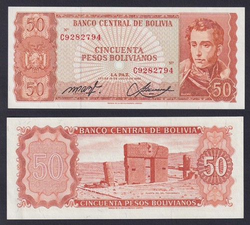 Banconota bolivia pesos - 50,