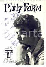 1958 Portrait of PHILY FORM (RenÃ© Clausier) *Postcard TEPPAZ with AUTOGRAPH
