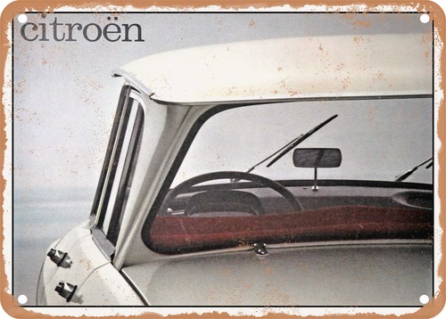 Insegna metallo 1965 citroen - metallo,