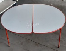 TAVOLO DA CAMPEGGIO OVALE COLORE GIALLO CODICE 586 ACCESSORI CAMPING HOBBY